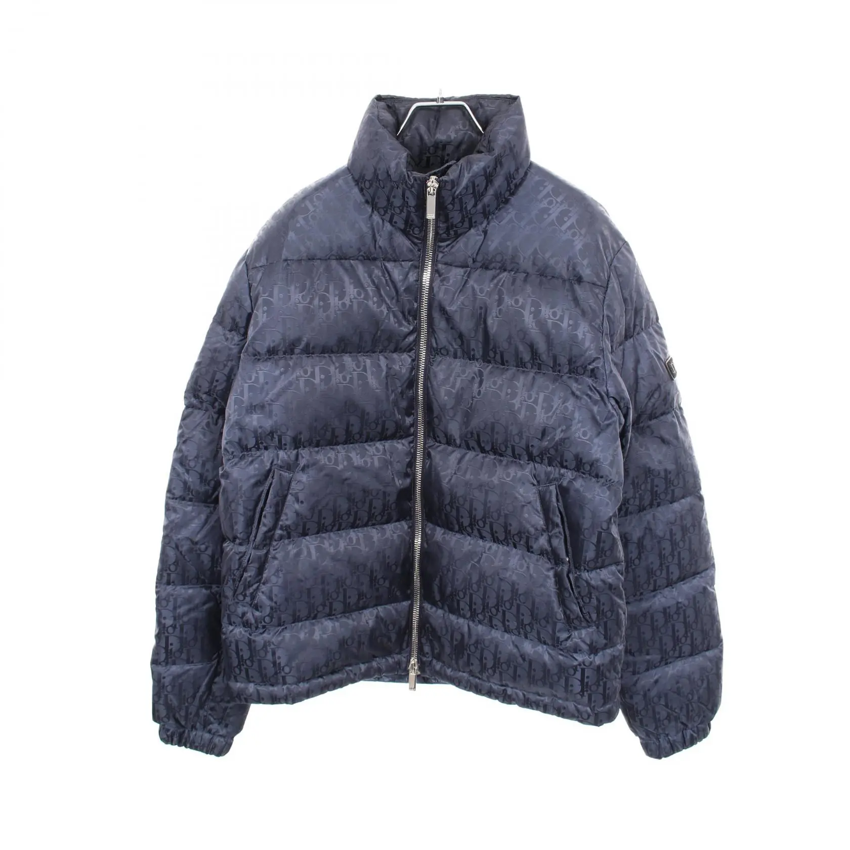 Pre-owned Dior Nylon Small Leather Goods Christian Oblique Down Jacket