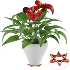 6 Pcs Flower Pot Feet Pads, Elevate Planters for Better Air Circulation, Root Protection, Durable & Reusable Design