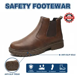 Unisex Painter Work Shoes Safety Smash-Proof Puncture-Proof Breathable Chef Shoe Waterproof Anti-Slip Durable Outdoor Splash-Proof