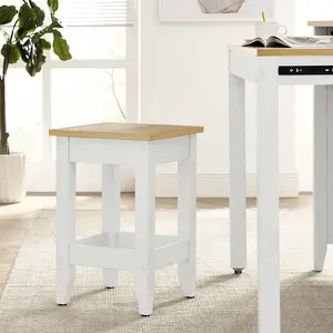 Modway Sunbrook Kitchen Stool in Oak White