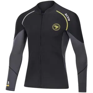 Men & Women 1.5mm/3mm Neoprene Wetsuit Top Jacket, Front Zipper Long Sleeves Diving Suit for Swimming, Snorkeling, Scuba Diving, Surfing
