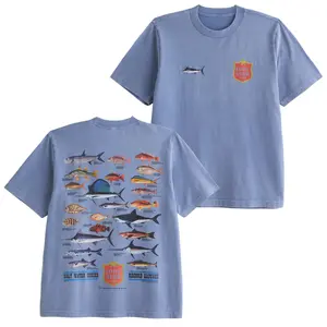 Retro Vintage Fishing Shirt, Lone Star Beer Salt Water Series Record Catches Fish Chart Graphic on Soft Comfort Colors Cotton, Unisex Fit for Fishermen, Perfect Gift for Dad or Fishing Buddy