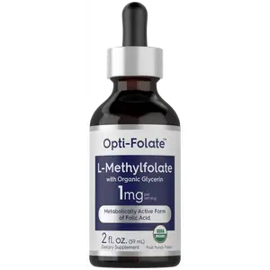 Carlyle L-Methylfolate Drops 1mg | 2 Fl Oz | with Organic Glycerin | Liquid Sublingual Supplement | Fruit Punch Flavor | Vegetarian, Non-GMO Carlyle L-Methylfolate Drops 1mg | 2 Fl Oz | with Organic Glycerin | Liquid Sublingual Supplement | Fruit Punch Flavor | Vegetarian, Non-GMO