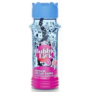 Bubble Lick Edible Bubbles | Carnival Cotton Candy Flavored Bubbles For Kids