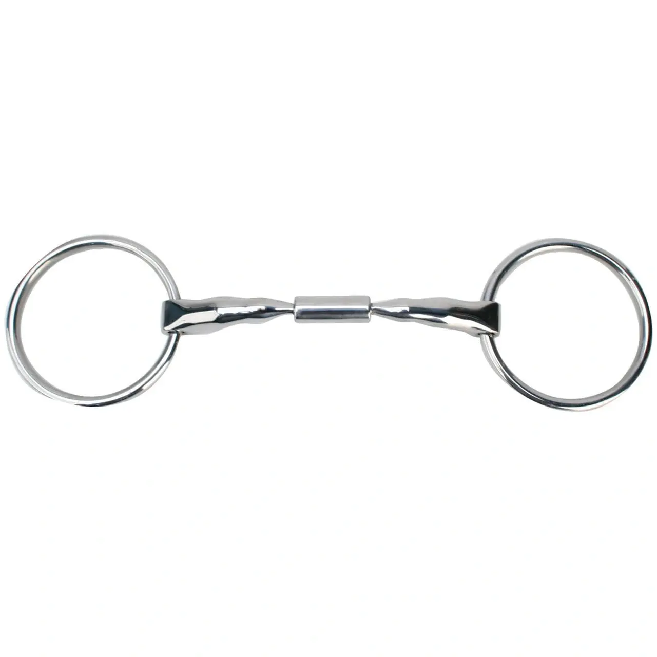 Myler MB 02 Level 1 Loose Ring Comfort Snaffle Bit - 5" - 14mm Stainless Steel with Copper Inlay - Dressage Legal