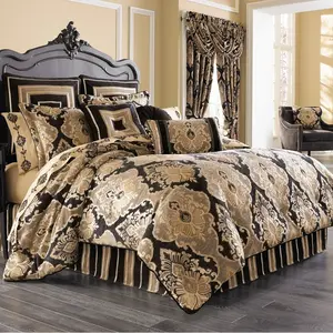 Bradshaw Black 4-Piece Comforter Set By J Queen