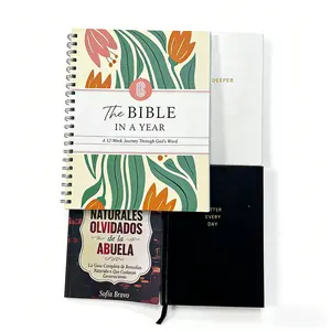 The Bible in One Year| 52 Week Guided Bible Study & Daily Reading Plan| Spiritual Companion & Journal for Adults & Teens| 8.5" x 11" Notebook reflection book portable birthday dig deeper new