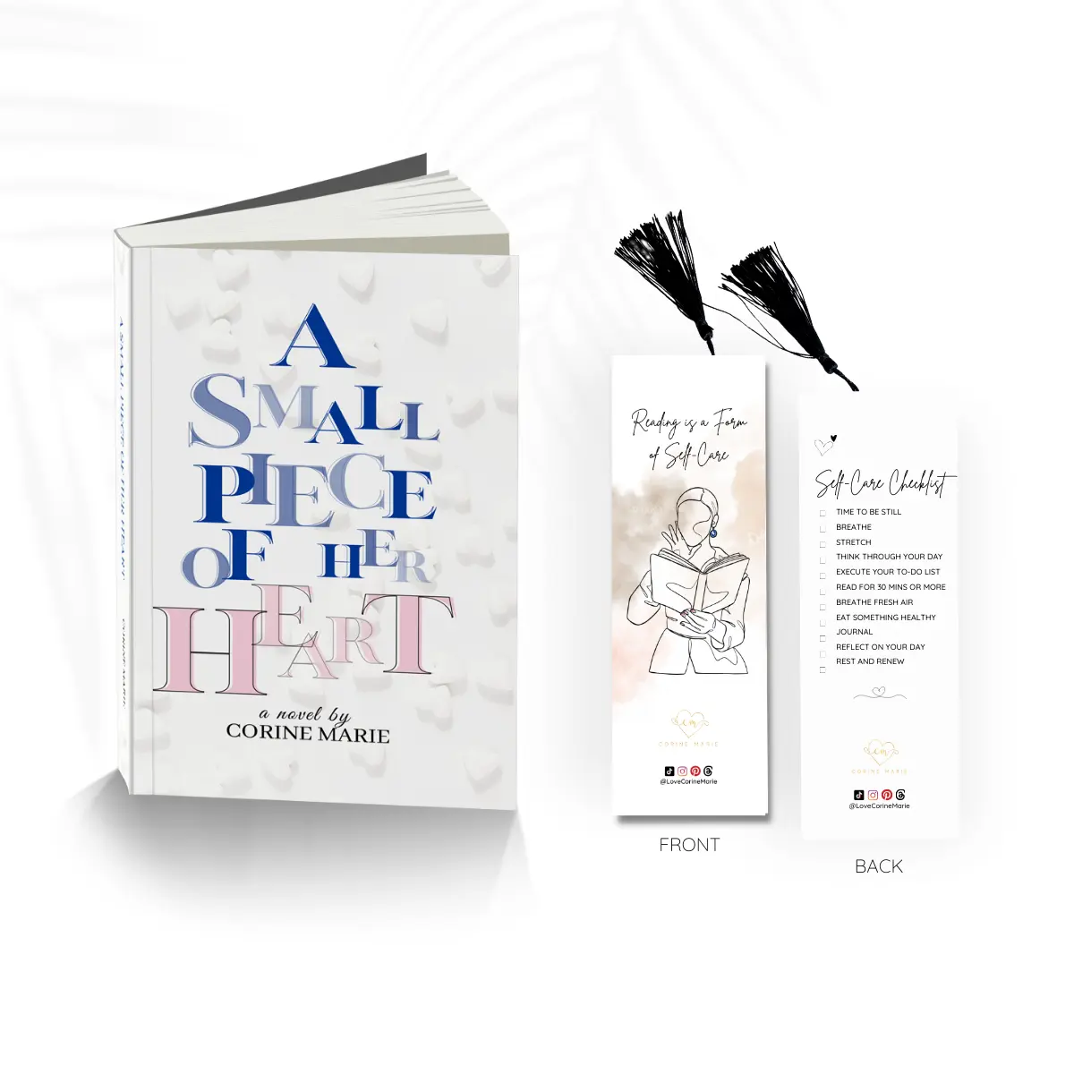A Small Piece of Her Heart - Paperback Edition with Author's Signature and Inspirational Bookmark