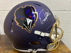 Derrick Henry Ravens Full Size New Alternate Helmet Beckett COA