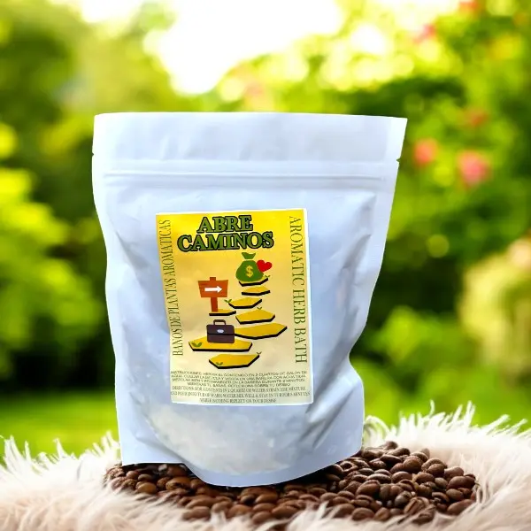 Abre Camino Aromatic Herb Bath Salt 350g for Relaxation and Wellness Aromatherapy Bath Salt for Stress Relief and Calming