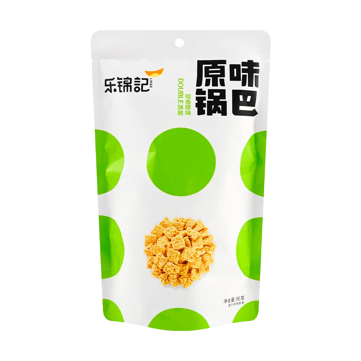 LEJINJI Original Flavor Crispy Rice Snacks, 96g - Savory & Crunchy Rice Crackers for Snacking