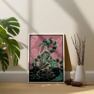 Room Decor, Vintage Poster, Movie Poster, Print Gift, Home Decor, Movie, Beetlejuice Poster, Wall Decor