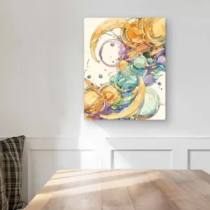 Conscious Sales C1MP1620YC5F04 16 x 20 in. Plan - Yellow Metal Print Wall Art for Home Decor - Vibrant