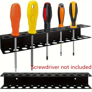 Metal Heavy Duty Tool Rack, Space-Saving Screwdriver Pliers Storage, Car Cleaning Brush Wall-Mounted Floating Shelf, Multi-Functional Garage Organizer, Construction Tool Organizer, Tool Holders