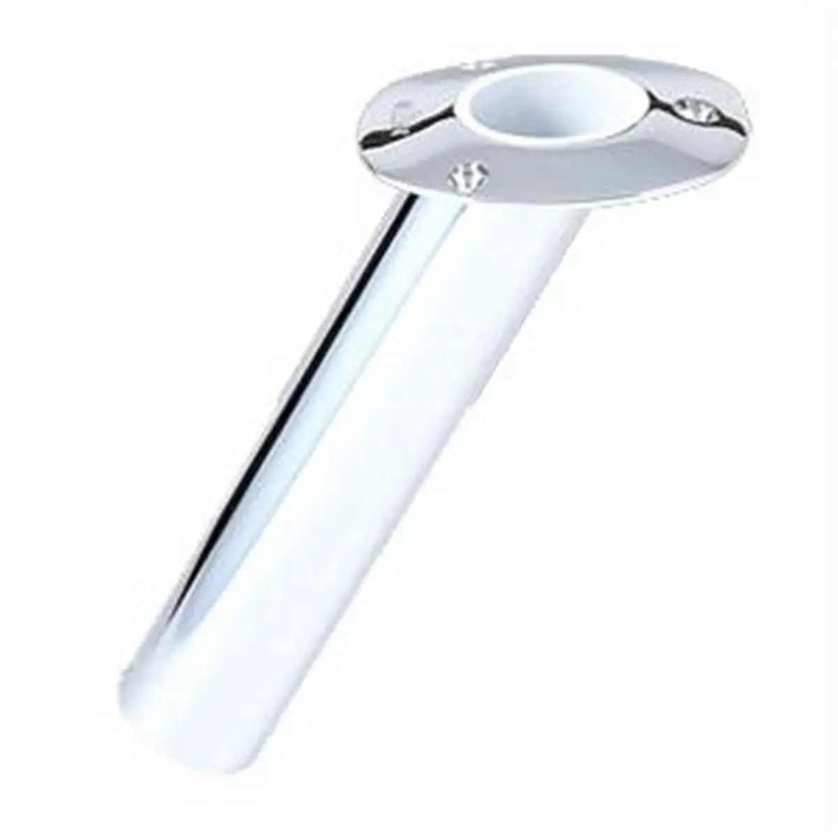 Lee RH525SS Stainless Steel Flush Mount Rod Holder - Medium, 30-Degree Angle, 2-in Outer Diameter, Rod Holder Specialist, Fishing Accessory