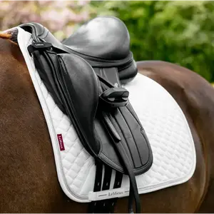 IT08955 LeMieux Brilliance Classic Dressage Square Saddle Pad - White Large