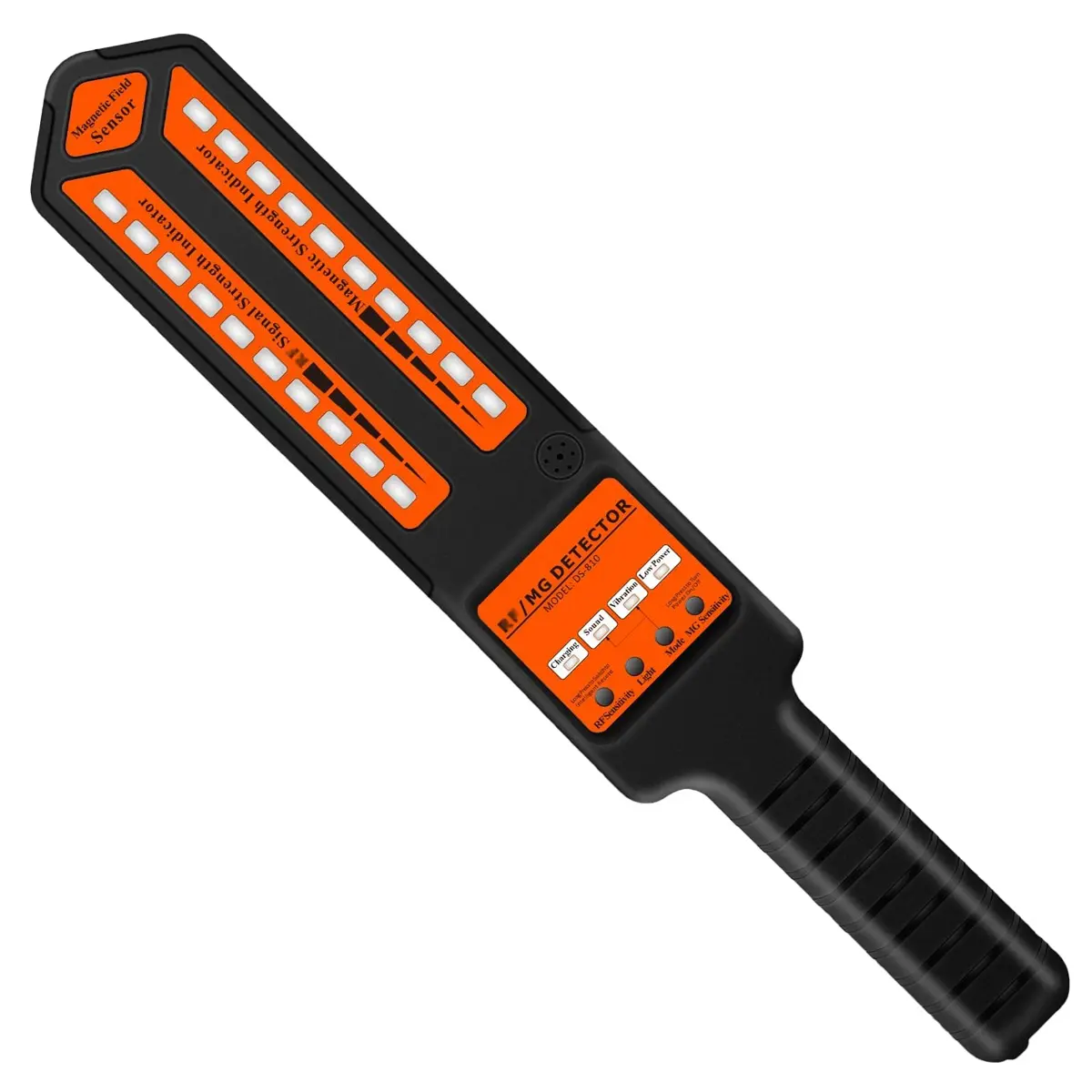 DS-810 RF Detector, 50MHz-6GHz, Anti Eavesdropping Hidden Camera GPS Tracker Bug Finder with Type-C Fast Charging