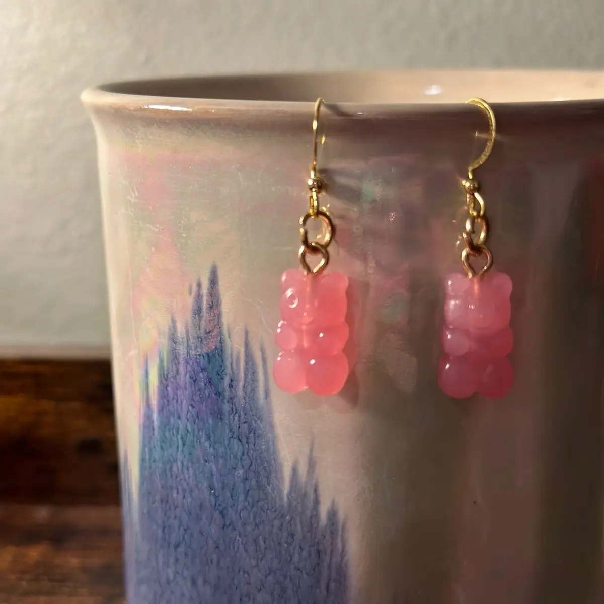 Bubble Gum Gummie Bear Earrings
