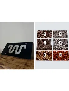 Custom  King Ranch License Plate Camo Leopard Novelty Vanity Tag Aluminum 6x12 Inch Ford Truck