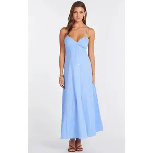 Adria Poplin Button Front Dress
