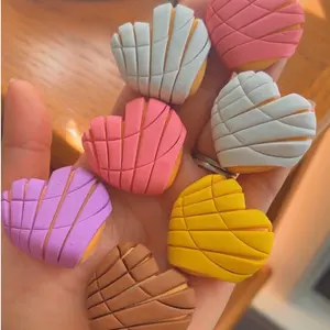 Heart Concha Con Café Badge Reel - Handmade Mexican Design