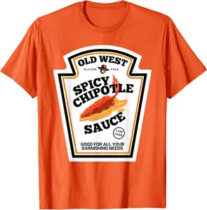 Spicy Chipotle Sauce DIY Halloween Costume Matching Group T-Shirt - 82B0BHVDH1BD