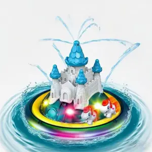 Baby Bath Toys, Interactive Water Spray & Rotating Design, LED Light-Up Features, Perfect Gift for Babies Ages 3-7 Years Old