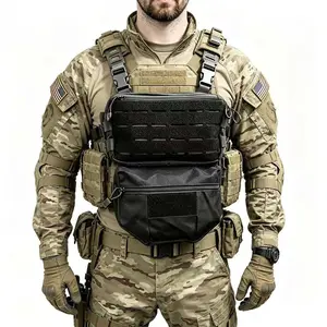 Lightweight Tactical Chest Bag, Multi-Functional Quick-Release Nylon Vest, Outdoor Sports Chest Pack, Cs Model, Versatile Design, Tactical Equipment