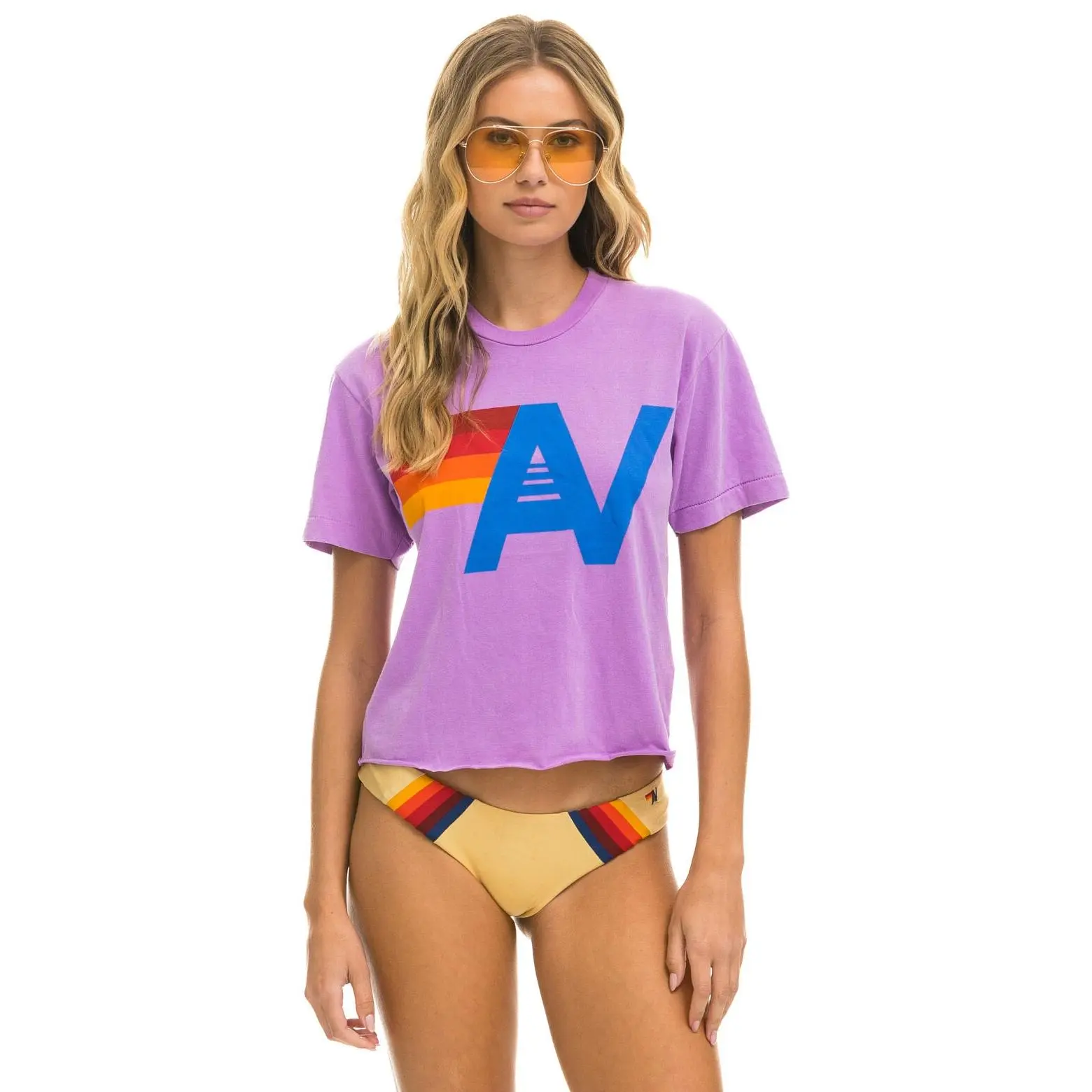 LOGO BOYFRIEND TEE - NEON PURPLE