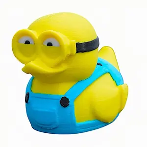 Minions Rubber Duck – 3D Printed Despicable Minions Duck Figure | Funny Desk Toy & Collectible