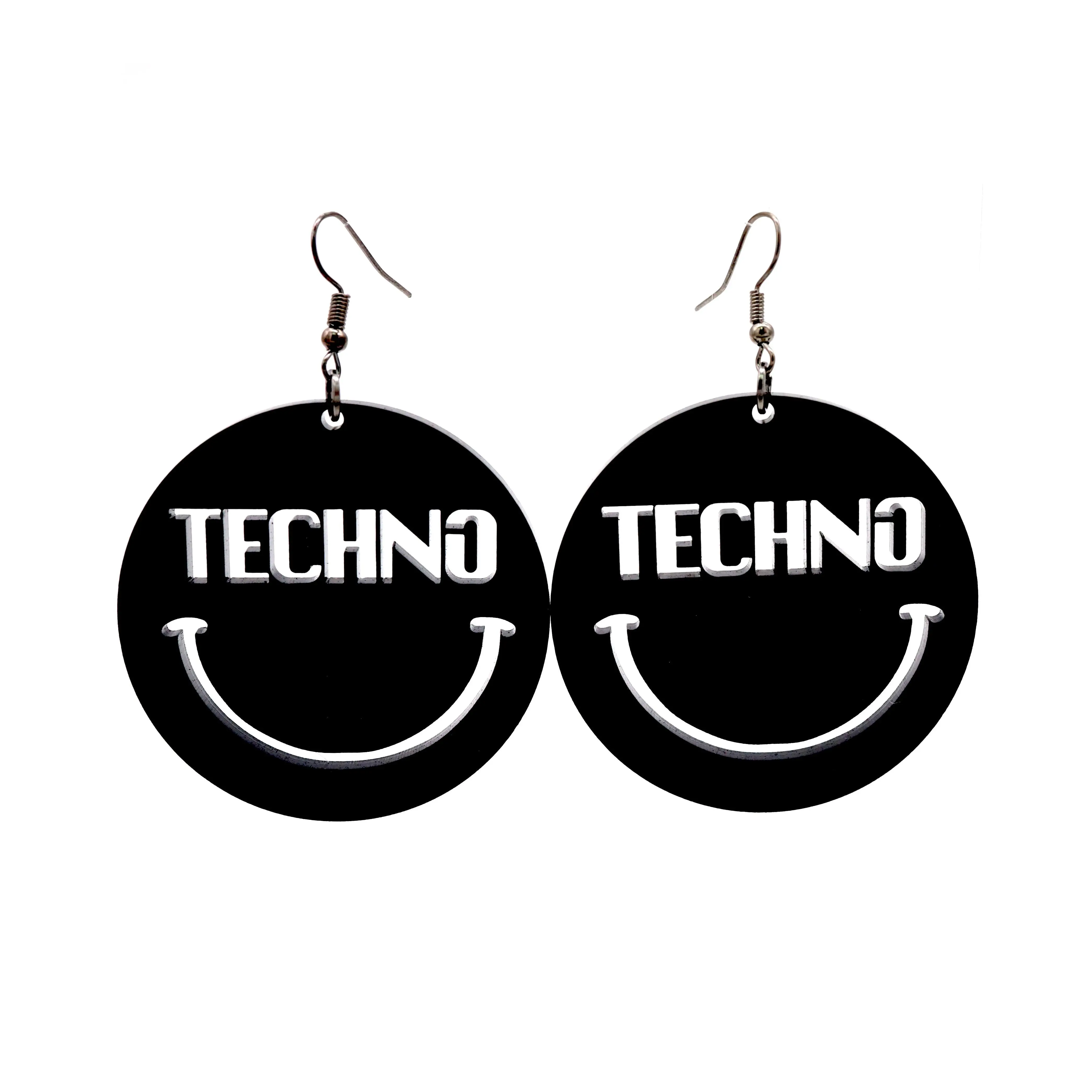 Techno Head Earrings