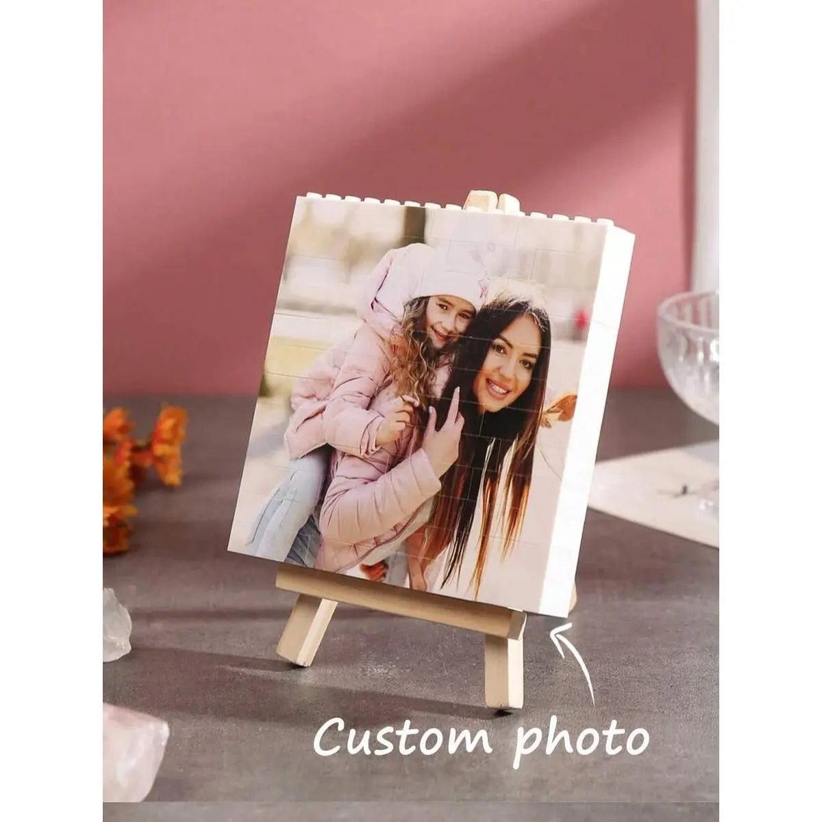 Customized Photo Puzzle Blocks, Personalized Colorful Picture Block Display For Decorative Memory Christmas New Year Anniversary Gift Option