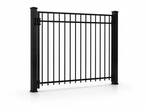 GATE 3 RAIL 5'Hx5'W (BLK) GATE 3 RAIL 5'Hx5'W (BLK)