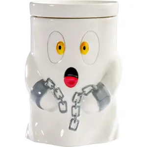 Friendly Ghost Ceramic Wax Warmer | Flameless & Easy to Clean | Handcrafted Horror-Style Character Aromatherapy Candle Warmers Decor Gift