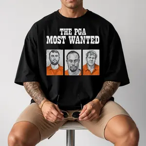 The PGA Most Wanted T-Shirt, Tiger Woods Mugshot Shirt, Golf Legend Tee, Vintage Golf 2026 Shirt, Sports Icon Tee, Golf Fan Gift