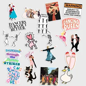 Sticker Pack 20 Dance Lover Vinyl Sticker, Rhythm Movement Passion Decal for Laptop Phone Case