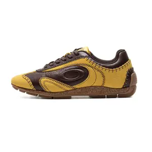 OLD ORDER Turbo Lite Women’s Casual Sneakers, Amber Brown Retro Low-Top Flat Sole Shoes, Everyday Fashion Sneakers, New 2026