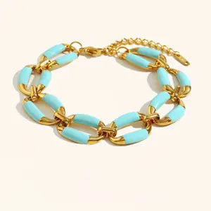 Marina Bracelet Stainless Steel turquoise jewelry