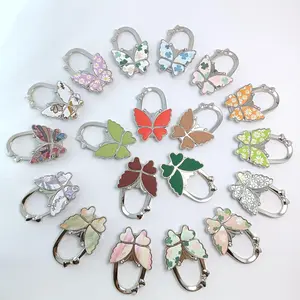 Butterfly Portable Purse Hook for Table Foldable Handbag Hanger Folding Bag Holder