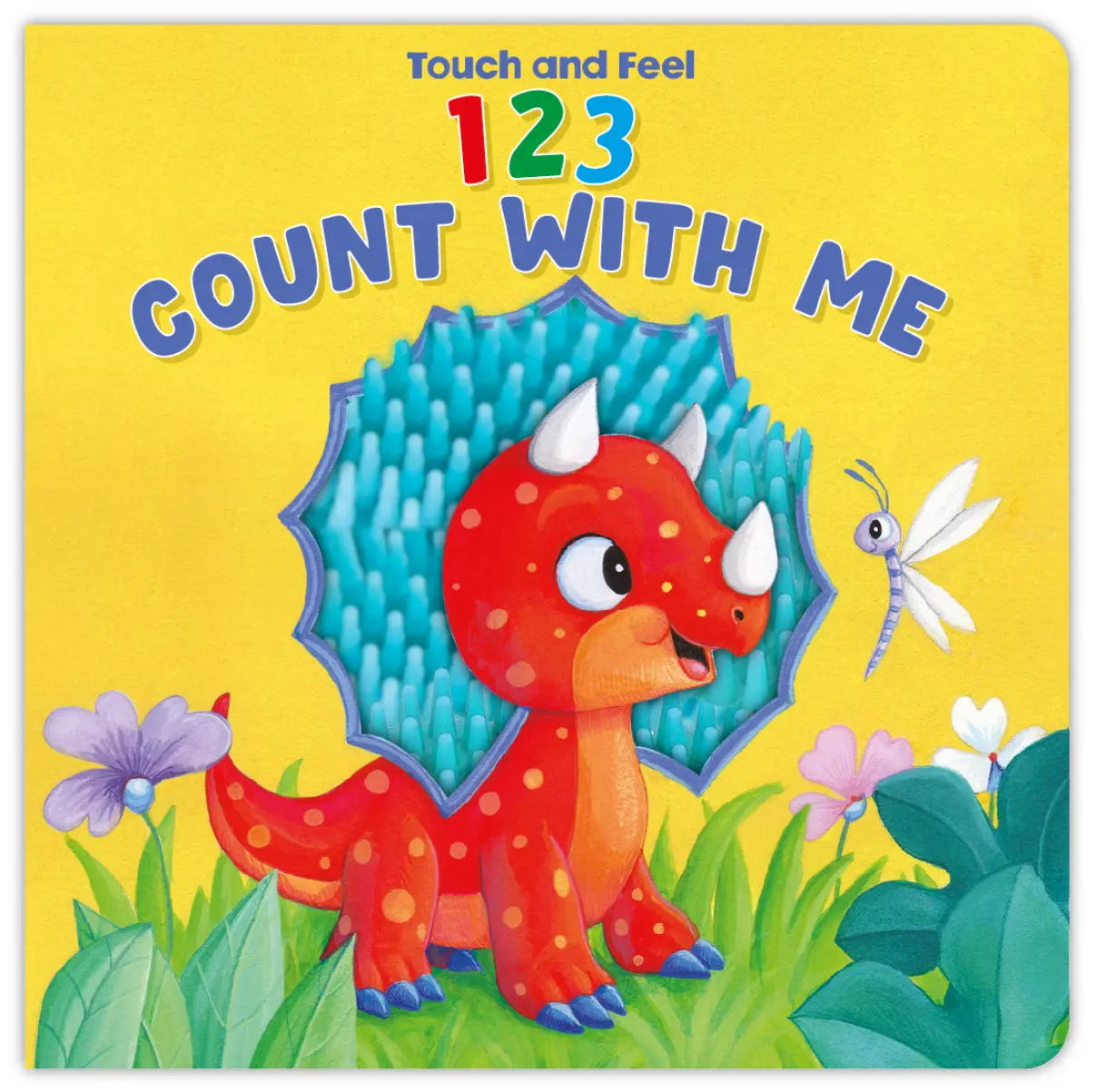 Dinosaur Theme Sensory Interactive Counting Board Book for Toddlers - 123 Number Count, Touch and Feel Elements, Vibrant Illustrations, Early Counting Skills, Sensory Awareness, Preschool Activities, Dinosaur Friends