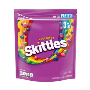SKITTLES Wild Berry Fruity Candy 50 Ounce(Pack of 1) Party Size Pouch
