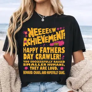 Dungeon Crawler Carl Fathers Day Shirt, Dad Achievement Tee, DCC Fan Shirts, Funny LitRPG Dad Gift