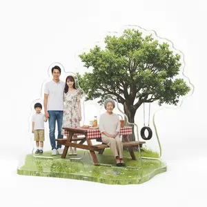 Personalized Acrylic Standee with Base - Custom Photo Display for Couples, Pets, and More - High-Quality 3mm Acrylic, Durable & Vibrant Print, Sturdy Base Included - Perfect for Weddings, Birthdays, and More - Signs