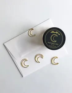 Gold Plated Paper Clips | 2 Styles