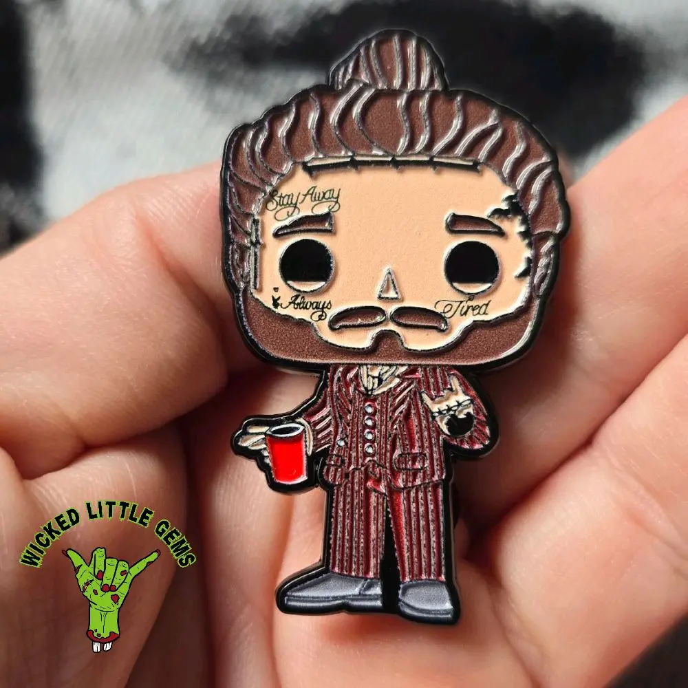 Rockstar Enamel Pin | Glossy Bag Charm | Backpack Accessory