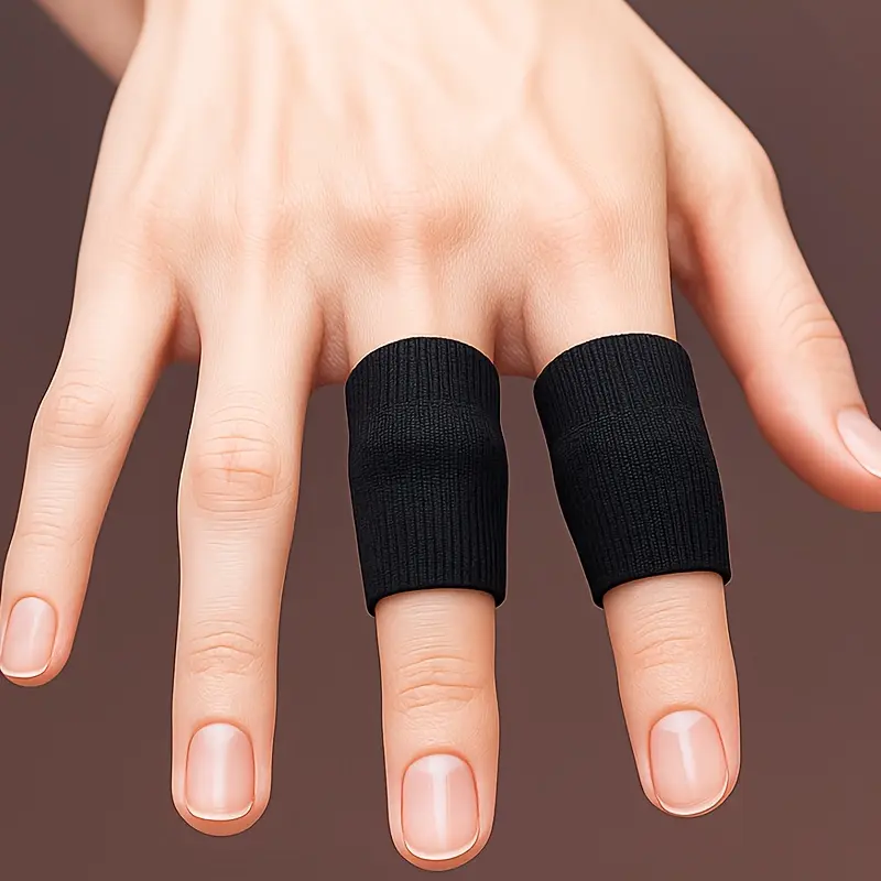 7 Highly Elastic and Breathable Finger Compression Support Sleeves, Soft and Comfortable, Suitable for Basketball, Volleyball, Table Tennis Fitness, Can Be Used for Work Finger Cots, a Must for Outdoor Sports