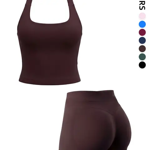 High-Waisted Backless Yoga Set, Quick-Dry Fitness Wear, High Waist Sports, Fitness Training Clothes, Enhances Butt Lift, Perfect for Workout Sessions, Comfortable & Stylish Design, Workout Sportswear, Yoga Activewear, Women Workout Clothes