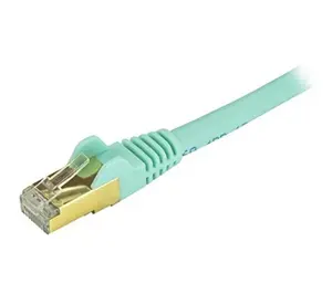 Startech C6ASPAT3AQ 3 ft. Ethernet Patch Cable - Aqua