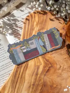 True Crime Reader Bookshelf Die-Cut Bookmark for True Crime Booktok Readers