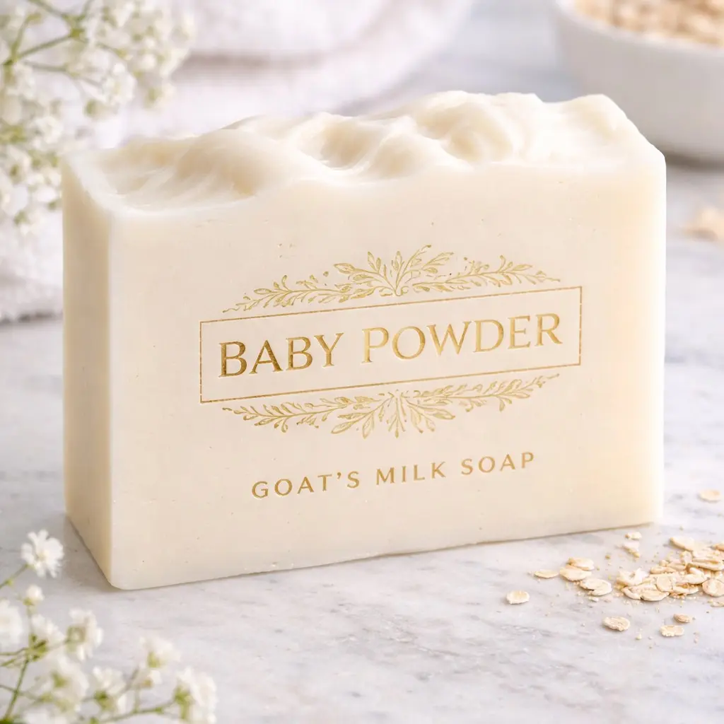 Pursuit By Brittany Ashley Baby Powder Goats Milk Soap Bar